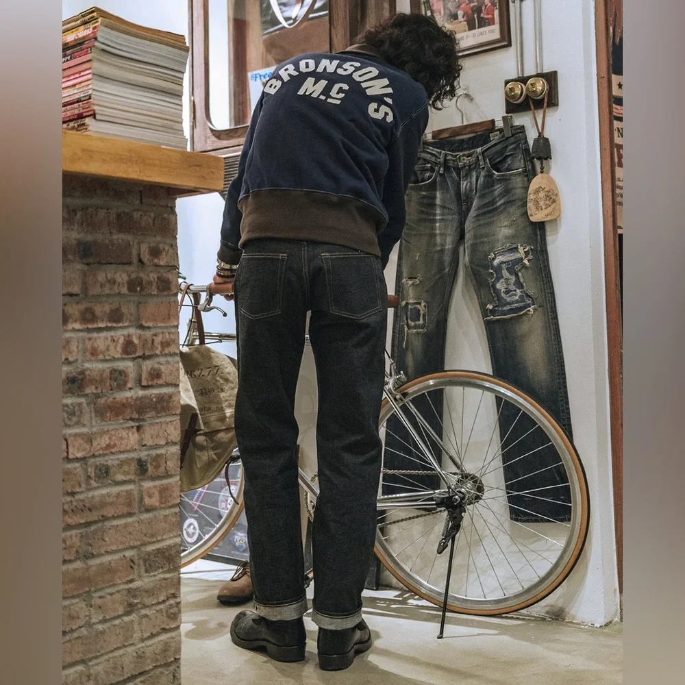 15 oz Heavyweight Selvedge Raw Denim Jeans Bronson high quality‼️ALL SIZES - Picture 10 of 17